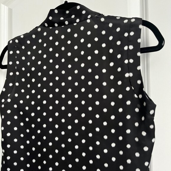 Anne Klein Polka Dot Sleeveless Blouse XSP - Picture 5 of 8
